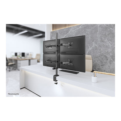 Neomounts FPMA-D550D4BLACK bewegliche Tischhalterung für 4 Bildschirme 13"-32" - Schwarz