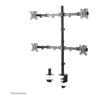 Neomounts FPMA-D550D4BLACK bewegliche Tischhalterung für 4 Bildschirme 13"-32" - Schwarz