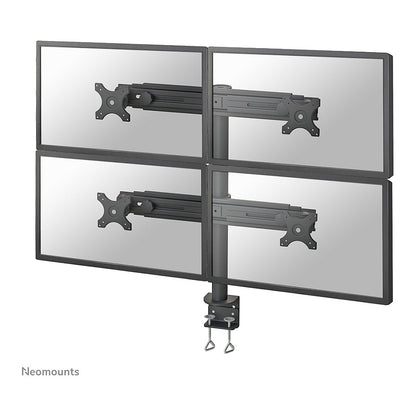 Tischhalterung für vier Flachbildschirme bis 30" (76 cm) 8KG FPMA-D700D4 Neomounts