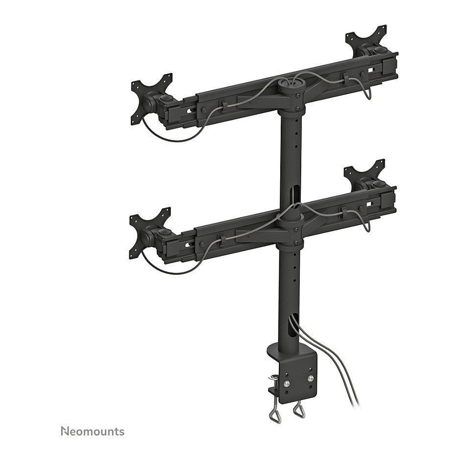 Tischhalterung für vier Flachbildschirme bis 30" (76 cm) 8KG FPMA-D700D4 Neomounts
