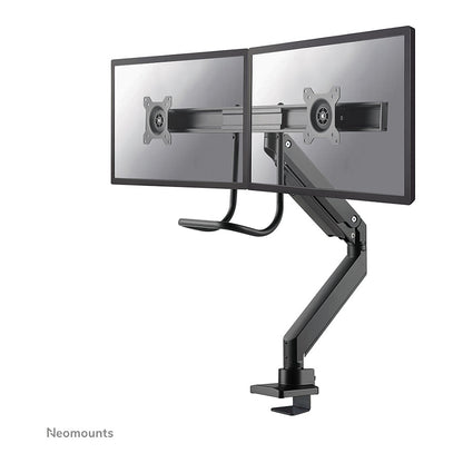 Neomounts Tischhalterung mit Tischhalterungsgriff für zwei Flachbildschirme bis 32" (81 cm) 8KG NM-D775DXBLACK Neomounts