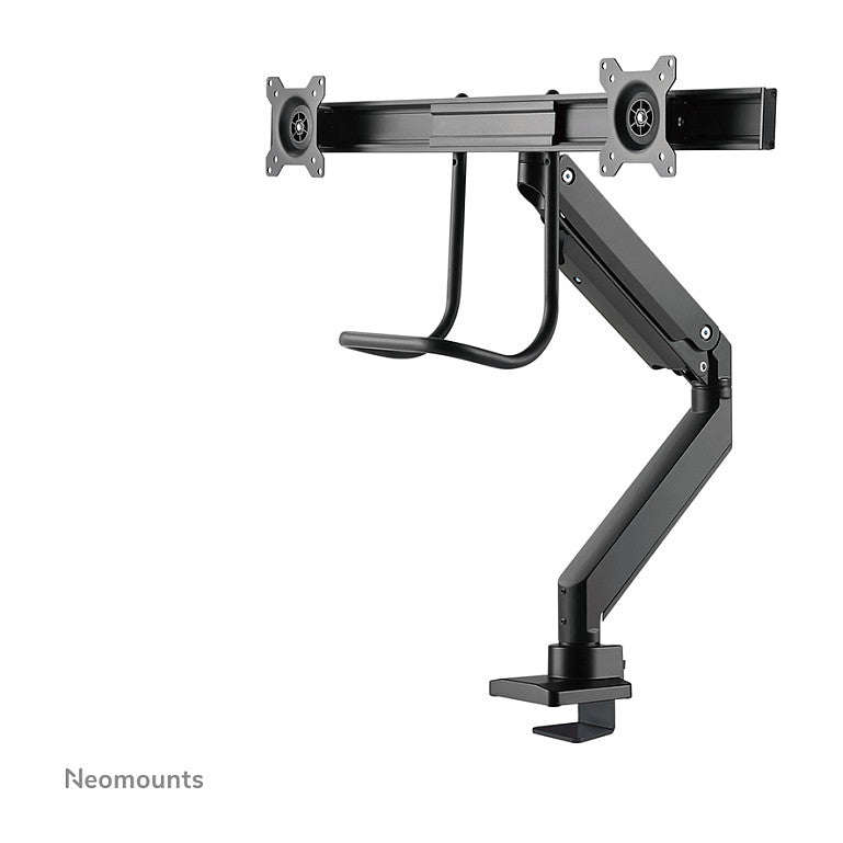 Neomounts Tischhalterung mit Tischhalterungsgriff für zwei Flachbildschirme bis 32" (81 cm) 8KG NM-D775DXBLACK Neomounts