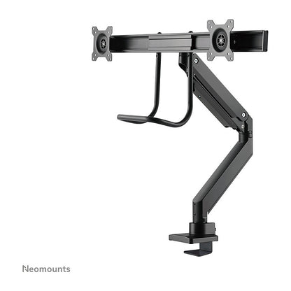 Neomounts Tischhalterung mit Tischhalterungsgriff für zwei Flachbildschirme bis 32" (81 cm) 8KG NM-D775DXBLACK Neomounts