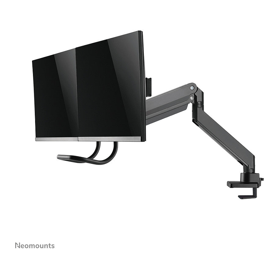 Neomounts Tischhalterung mit Tischhalterungsgriff für zwei Flachbildschirme bis 32" (81 cm) 8KG NM-D775DXBLACK Neomounts