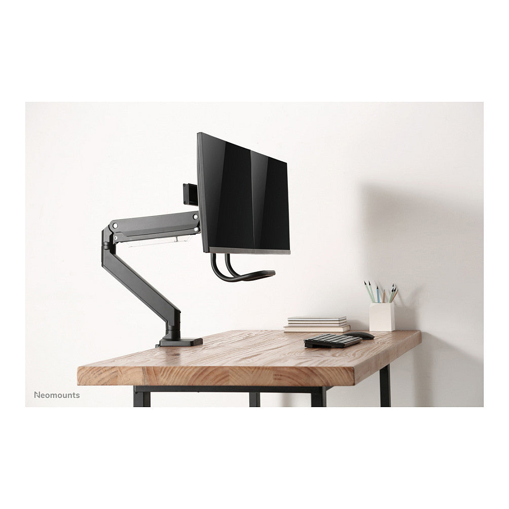 Neomounts Tischhalterung mit Tischhalterungsgriff für zwei Flachbildschirme bis 32" (81 cm) 8KG NM-D775DXBLACK Neomounts