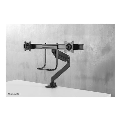 Neomounts Tischhalterung mit Tischhalterungsgriff für zwei Flachbildschirme bis 32" (81 cm) 8KG NM-D775DXBLACK Neomounts