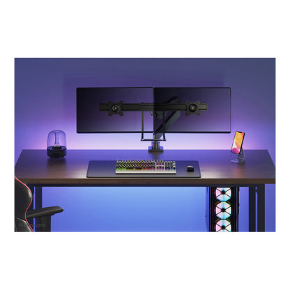 Neomounts Tischhalterung mit Tischhalterungsgriff für zwei Flachbildschirme bis 32" (81 cm) 8KG NM-D775DXBLACK Neomounts