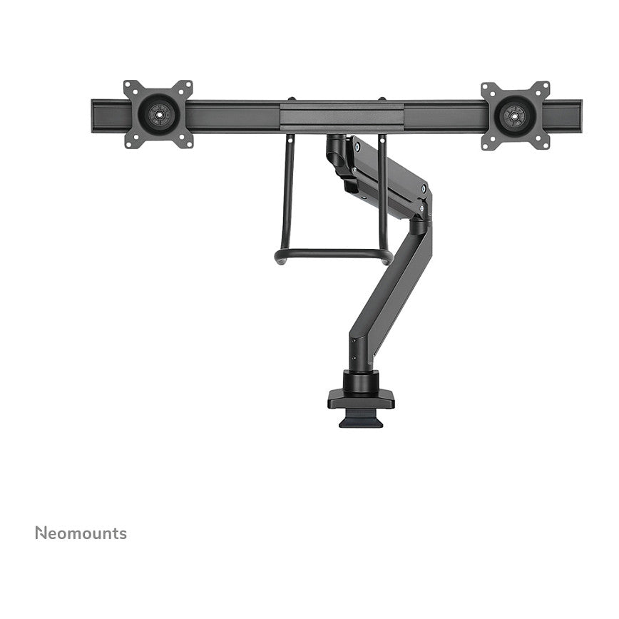 Neomounts Tischhalterung mit Tischhalterungsgriff für zwei Flachbildschirme bis 32" (81 cm) 8KG NM-D775DXBLACK Neomounts