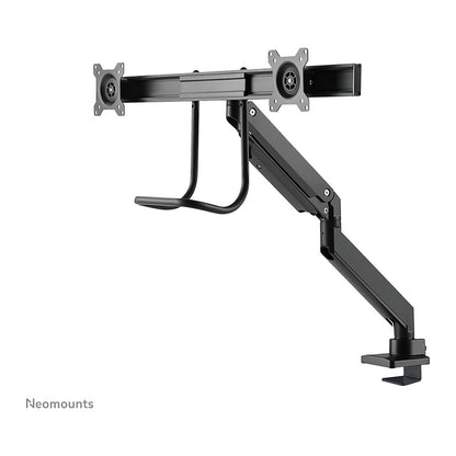 Neomounts Tischhalterung mit Tischhalterungsgriff für zwei Flachbildschirme bis 32" (81 cm) 8KG NM-D775DXBLACK Neomounts