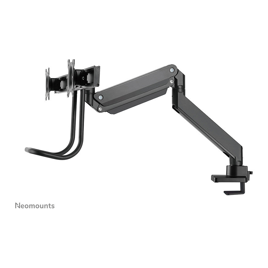 Neomounts Tischhalterung mit Tischhalterungsgriff für zwei Flachbildschirme bis 32" (81 cm) 8KG NM-D775DXBLACK Neomounts