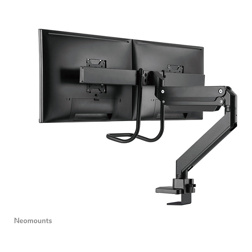 Neomounts Tischhalterung mit Tischhalterungsgriff für zwei Flachbildschirme bis 32" (81 cm) 8KG NM-D775DXBLACK Neomounts