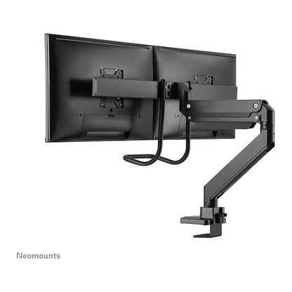 Neomounts Tischhalterung mit Tischhalterungsgriff für zwei Flachbildschirme bis 32" (81 cm) 8KG NM-D775DXBLACK Neomounts