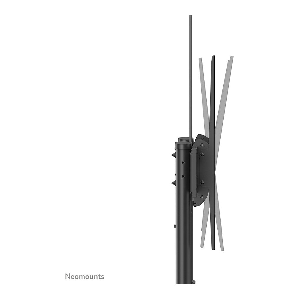 Neomounts PLASMA-M1950E mobiler Bodenständer für Flachbild-Fernseher bis 100" (254 cm). Höhenverstellbar - Schwarz