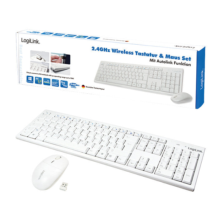 Logilink Wireless 2.4GHz Combo white