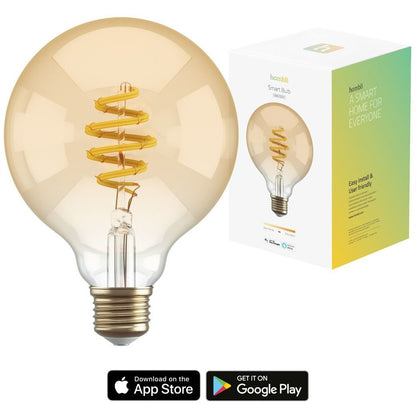 Hombli smarte Filament Glühbirne, G95, E27, CCT, Amber