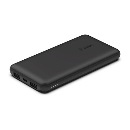 Belkin BOOST CHARGE Powerbank, 10.000mAh 12W, USB-A & -C, blk
