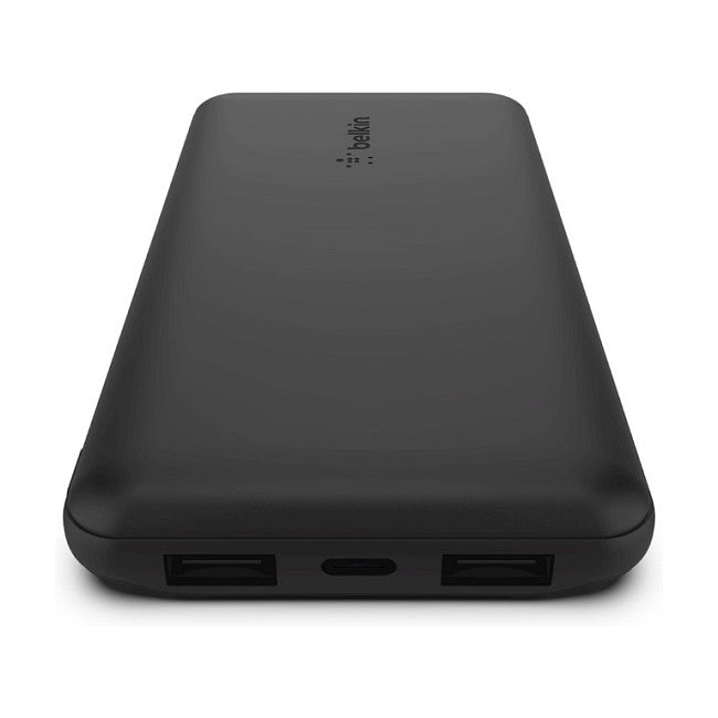 Belkin BOOST CHARGE Powerbank, 10.000mAh 12W, USB-A & -C, blk