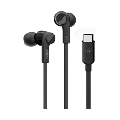 Belkin Rockstar In-Ear Kopfhörer mit USB-C Connector, schwarz