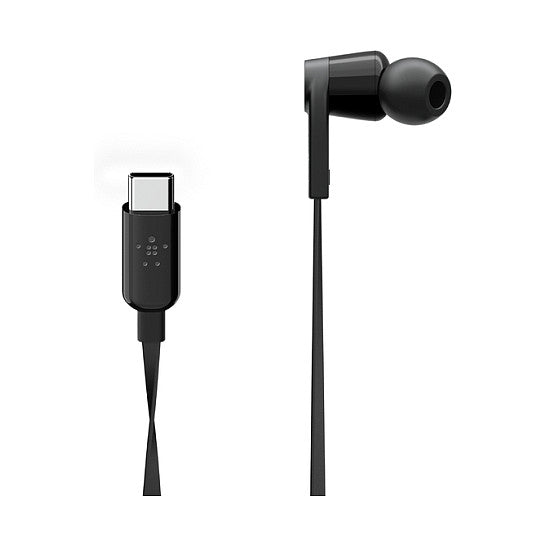 Belkin Rockstar In-Ear Kopfhörer mit USB-C Connector, schwarz