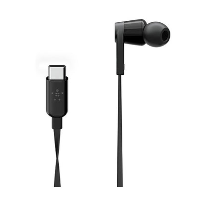 Belkin Rockstar In-Ear Kopfhörer mit USB-C Connector, schwarz