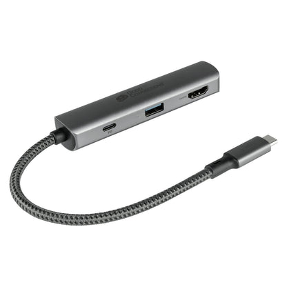 GoodConnections HUB-C002A USB-C HUB 3-Port 1xHDMI; 1xUSB-C; 1xUSB 3.0 Anthrazit