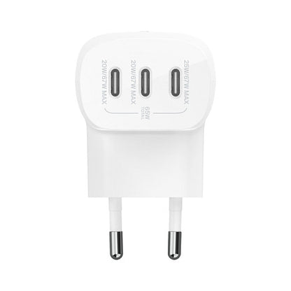 Belkin BOOST CHARGE 67W Ladegerät mit 3 USB-C, w