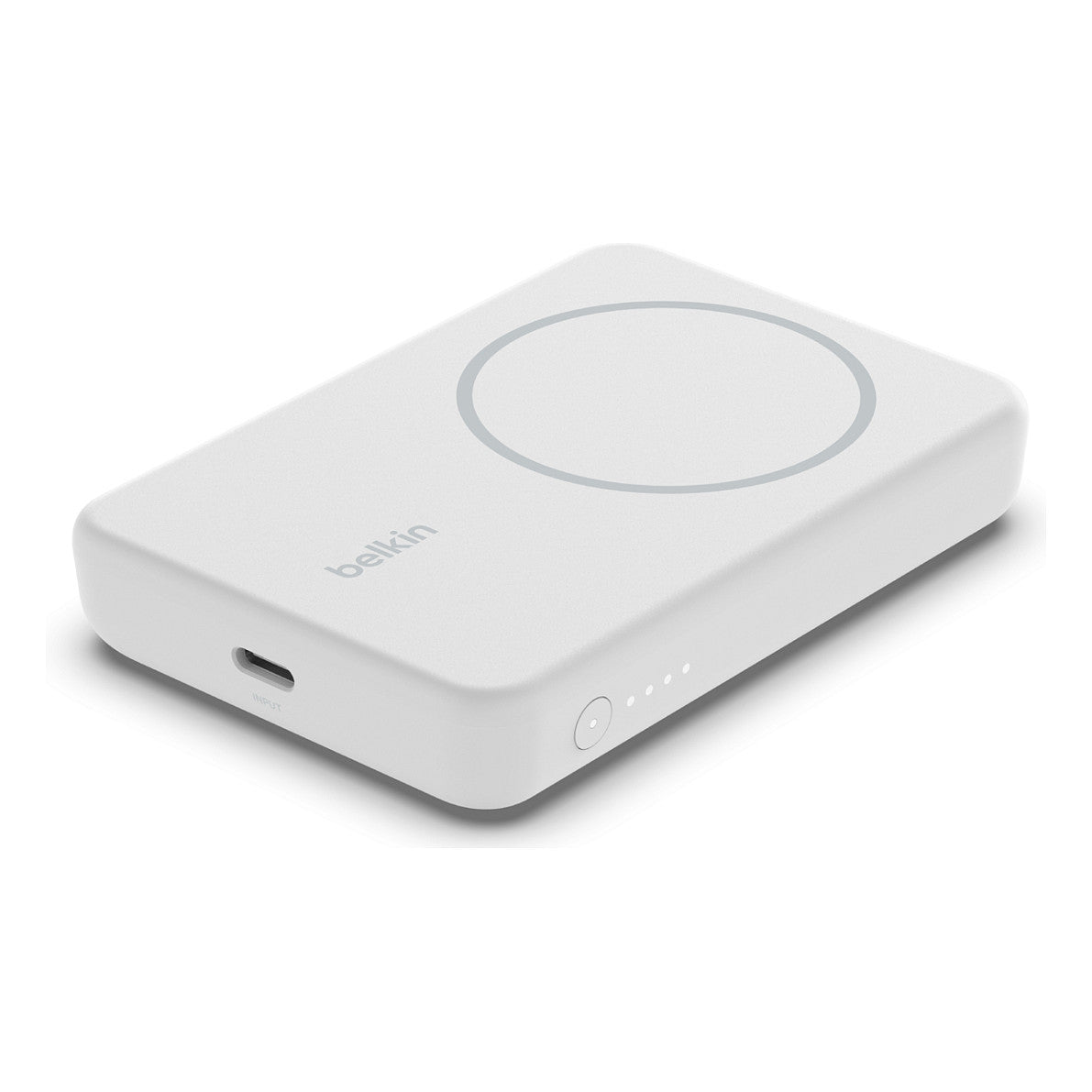 Belkin Magn. drahtlose Powerbank, Standfuß, 5.000 mAh, weiß