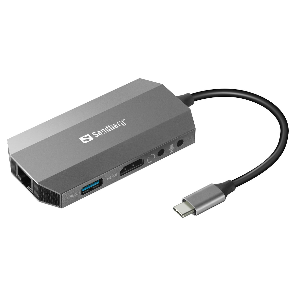 Sandberg 136-33 USB-C 6-in-1 PD 100W TravelDock