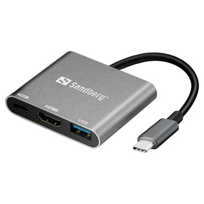 Sandberg 136-00 USB-C 3-in-1 PD 65W MiniDock