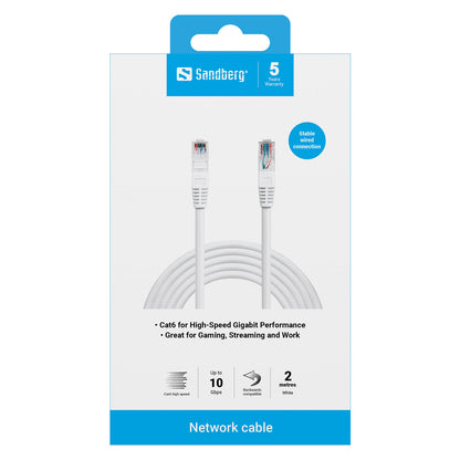 Patchkabel CAT6 RJ45 UTP 2m Sandberg