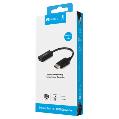 Sandberg DisplayPort 1.1 > HDMI (ST-BU) Adapter Schwarz