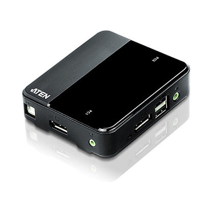 KVM Desktop Switch 2-Port USB 4K DisplayPort 1.2 KVM Switch (KVM cables included) ATEN