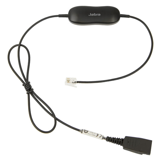 Jabra Smart Cord QD to RJ9 straight with 8-position switch configurator for Avaya one-X Telephone system for 96XX Series