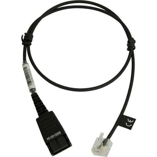 JABRA QD Cord to RJ45 straight 0.5meters for Agfeo ST40