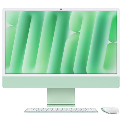 Apple 24-inch iMac with Retina 4.5K display: Apple M4 chip with 10-core CPU and 10-core GPU. 16GB. 256GB SSD - Green