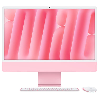 Apple 24-inch iMac with Retina 4.5K display: Apple M4 chip with 10-core CPU and 10-core GPU. 16GB. 512GB SSD - Pink