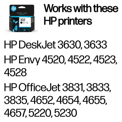 HP Tinte 302 F6U66AE Schwarz