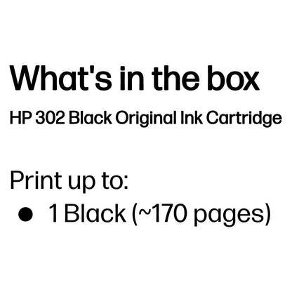 HP Tinte 302 F6U66AE Schwarz