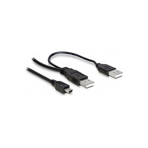 USB 2.0 Y 2x USB-A St > mini USB