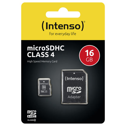 CARD Dig Z MicroSDHC 16GB Intenso C4 21MB/s inkl.SD Adapter