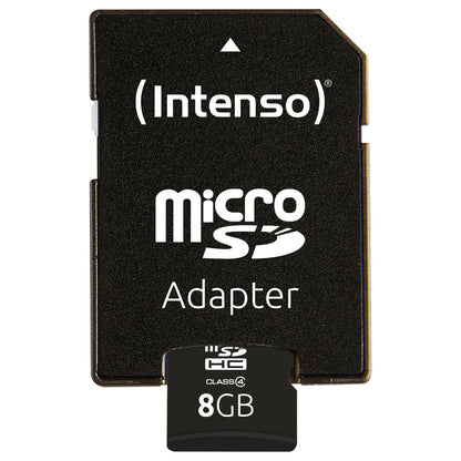 CARD 8GB Intenso MicroSDHC 21MB/s +Adapter
