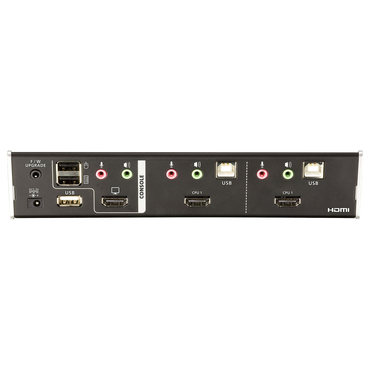 DATA KVM Desktop Switch 2-Port USB HDMI KVM Switch with Audio & USB 2.0 Hub (KVM cables included) ATEN