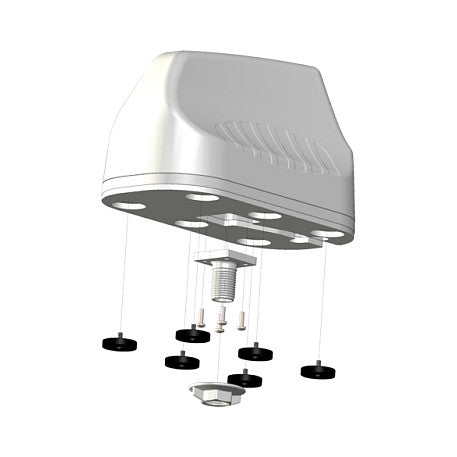 Poynting Antennas 5G/LTE KFZ/Marine A-MIMO-0003-V2-15 weiß SMA (M) & RPSMA Adapter 1,8~4,5dbi 4G/5G/GPS/GLONASS/WIFI Dual-Band MIMO 2M S