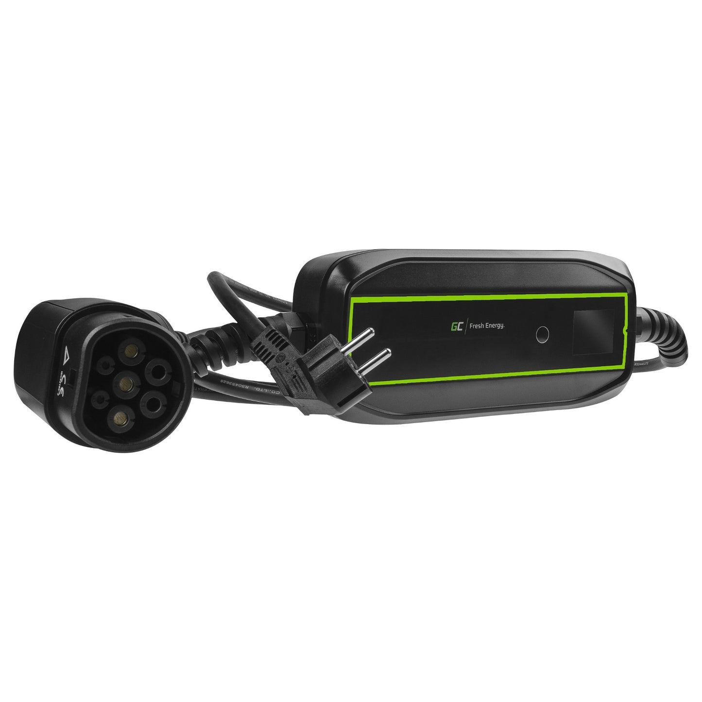 Green Cell Elektroauto Mobiles Ladegerät Schuko > Typ 2 3,6KW 6,5m Schwarz