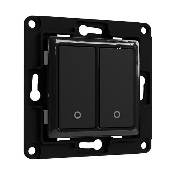 Shelly Accessories "Wall Switch 2" Wandtaster 2-fach Schwarz
