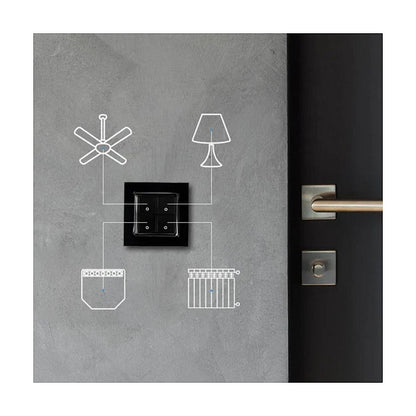Shelly Accessories "Wall Switch 4" Wandtaster 4-fach Schwarz