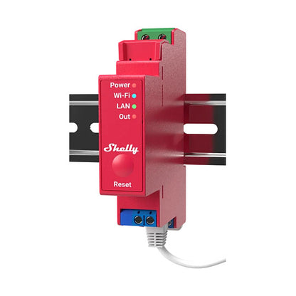 Shelly Relais "Pro 1PM" WLAN LAN Max. 16A 1 Kanal 1 Phase BT Messfunktion DIN-Rail