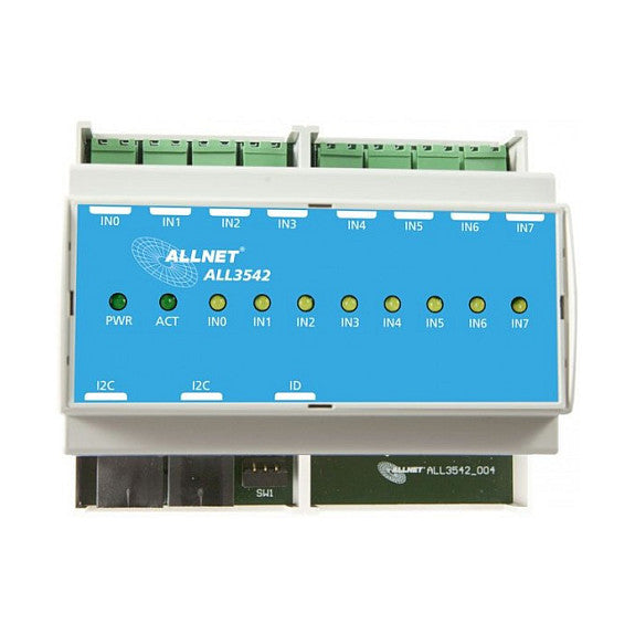 ALLNET MSR IO ALL3542 HUT / 8fach Kontakteingang m. Impulsverlängerung