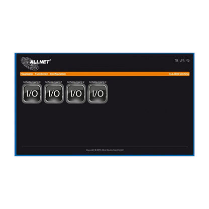 ALLNET MSR Zentrale ALL3500 inkl. 4 Sensor Ports & WLAN für IP Gebäude Automation