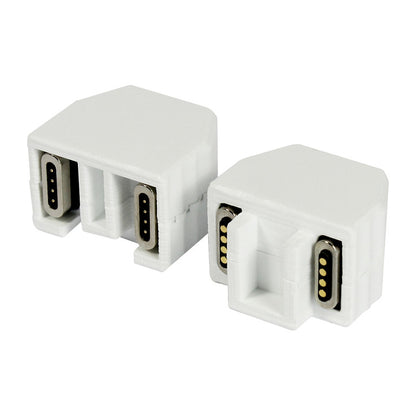 ALLNET TP-TP Kupplung CAT6A Buchse 1:1 8-pol. RJ45 magnetische Sicherungskupplung Abwurfbuchse PoE fähig bis zu 10GBit